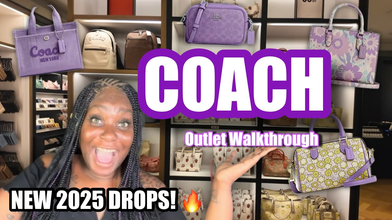 NEW Coach Outlet Bags 2025! 💜 Walkthrough at Sawgrass Mills (Purple Finds + Prices)