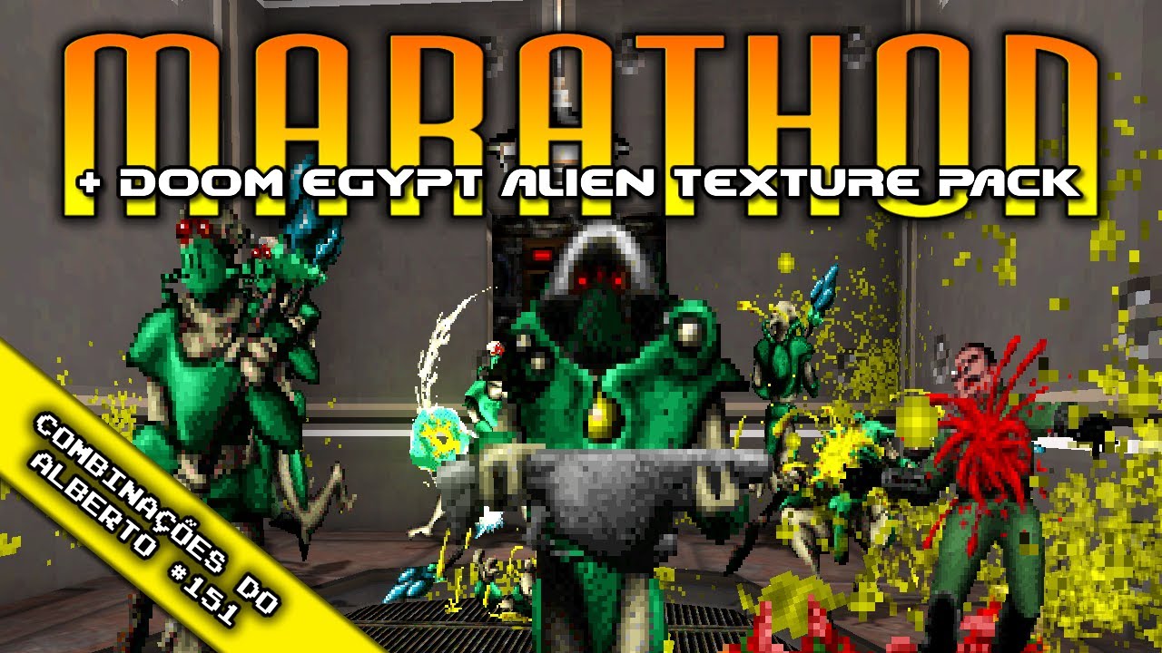 Marathon + Doom Egypt Alien Texture Pack + Trombose [Alberto's Combinations 151]