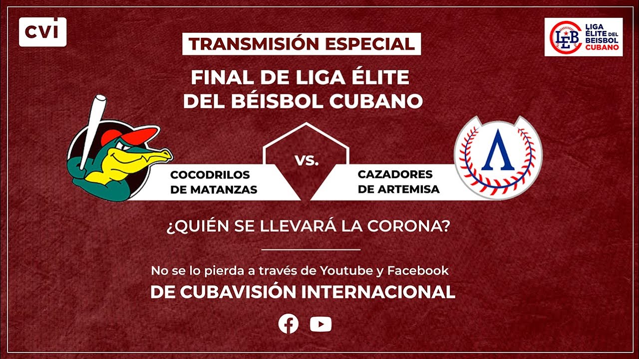 ⚾️Gran Final de la Liga Élite del Beisbol Cubano Cocodrilos de Matanzas🐊 Vs. 🗡Cazadores de Artemisa