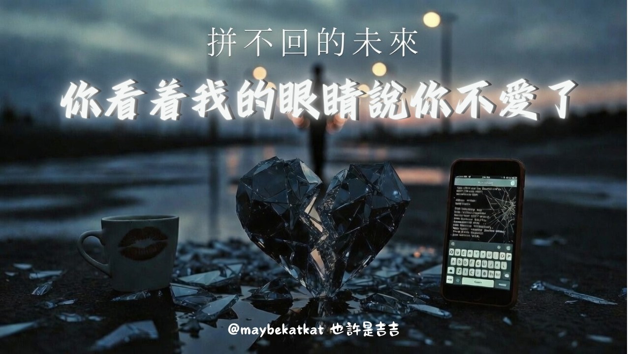 「你看着我的眼睛說你不愛了」💔 拼不回的未來 | 承諾都是泡沫 一出就破 深夜聽到心碎