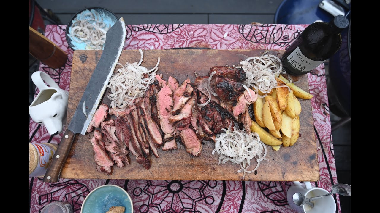 Salt Marsh Leg of Lamb with Chilli Jam