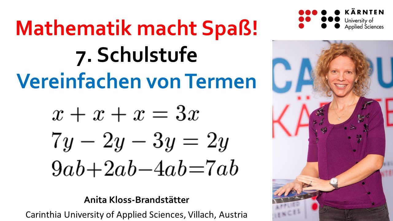 Terme vereinfachen – 4 einfache Beispiele | 3. Klasse Gymnasium Österreich | 7. Schulstufe
