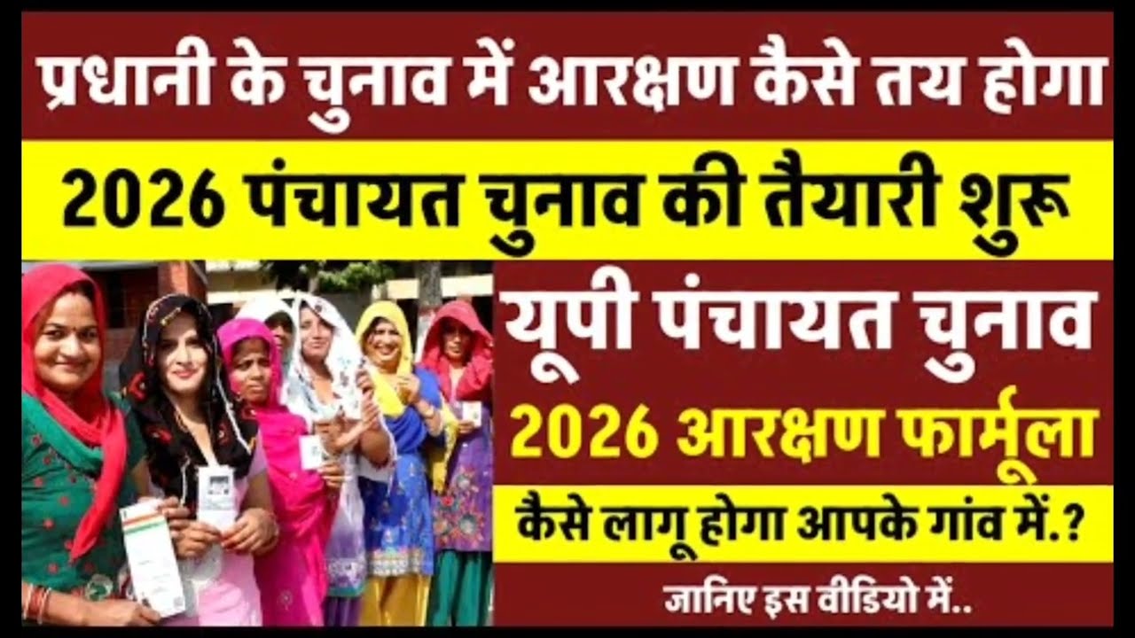 UP Panchayat Chunav 2026: सभी जिलों की आरक्षण सूची जारी | देखें आपकी सीट किस वर्ग में आई!