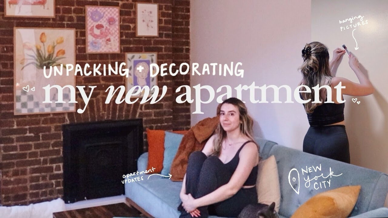 starting to decorate my nyc two bedroom apartment & more unpacking… a vlog