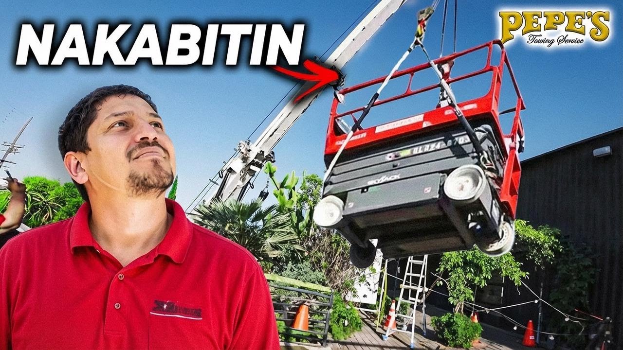 Scissor Lift Bumaliktad sa Patio – Kinailangang I-airlift para Maligtas