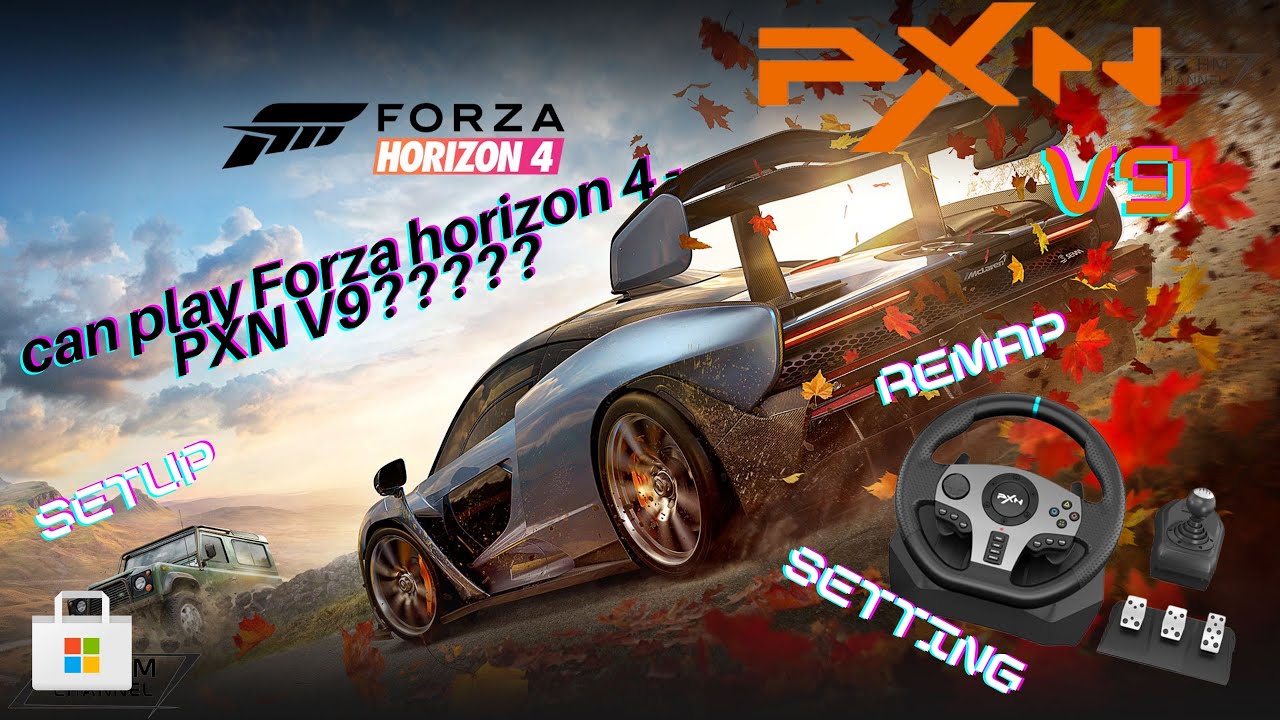 PXN V9 Steering wheel +  Forza Horizon 4 (Remap/setting/setup connection)