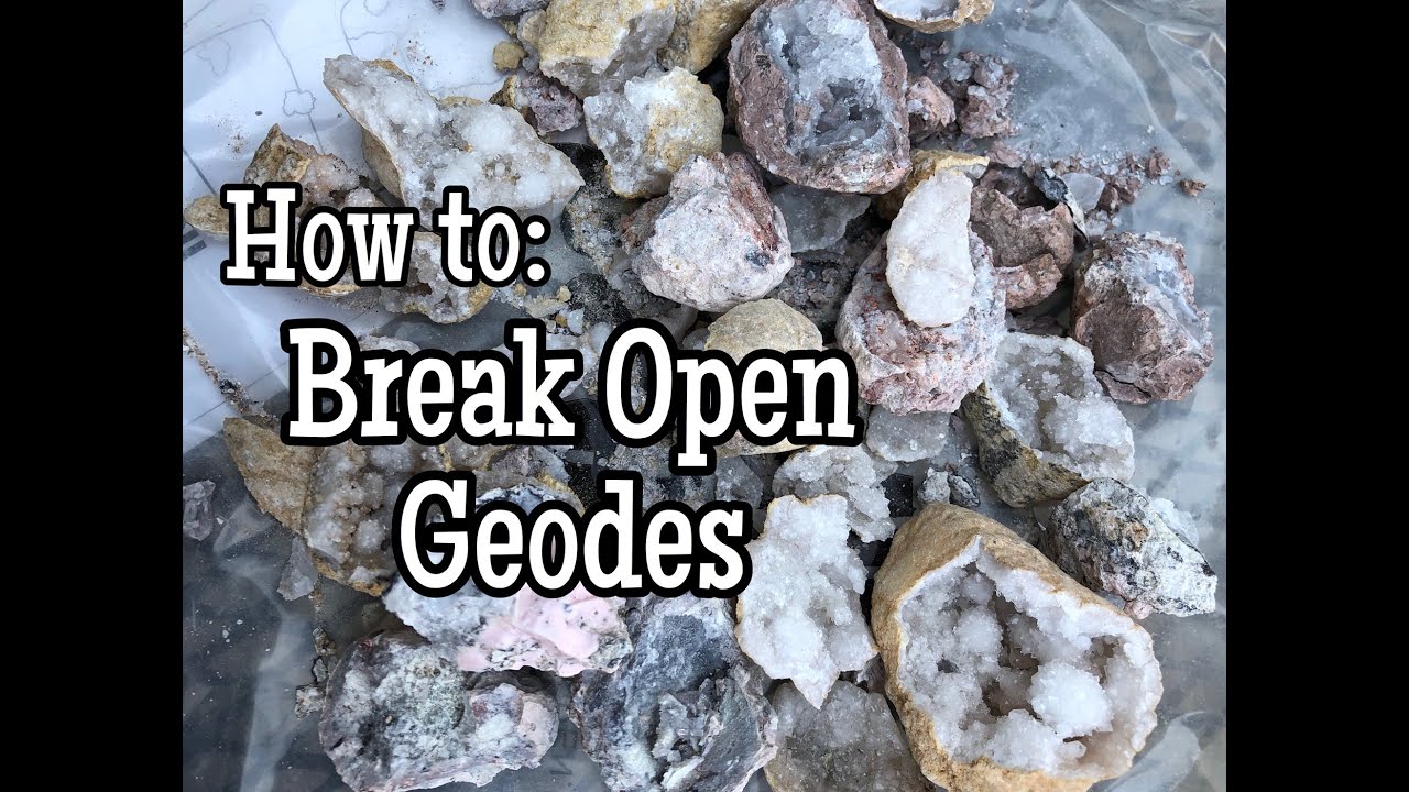 How to Break Open a Geode | Techniques, Equipment and Safety Tips | Moonstone Mamas