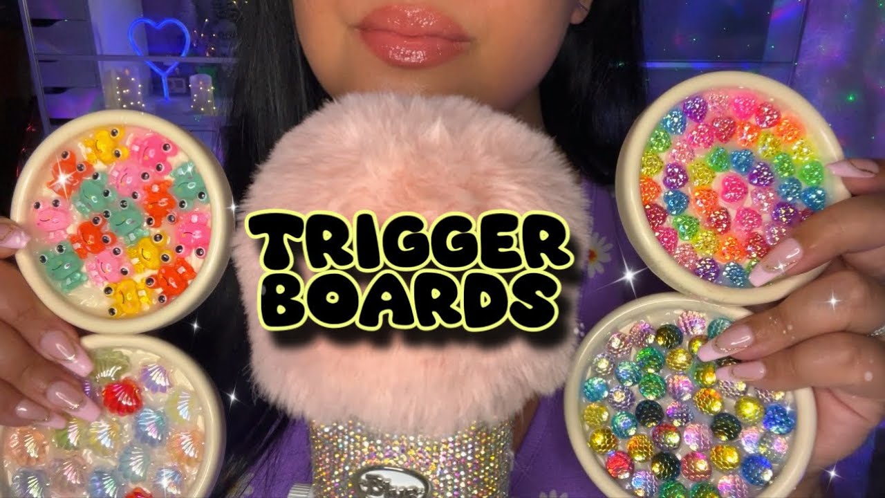 ASMR 6 Super Tingly Trigger Boards 💛✨