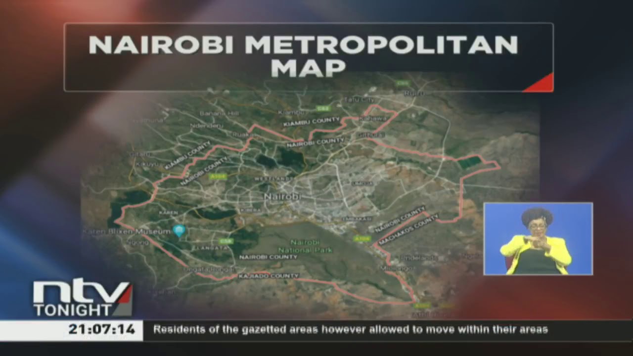 Map of Nairobi Metropolitan Area: Know the boundaries