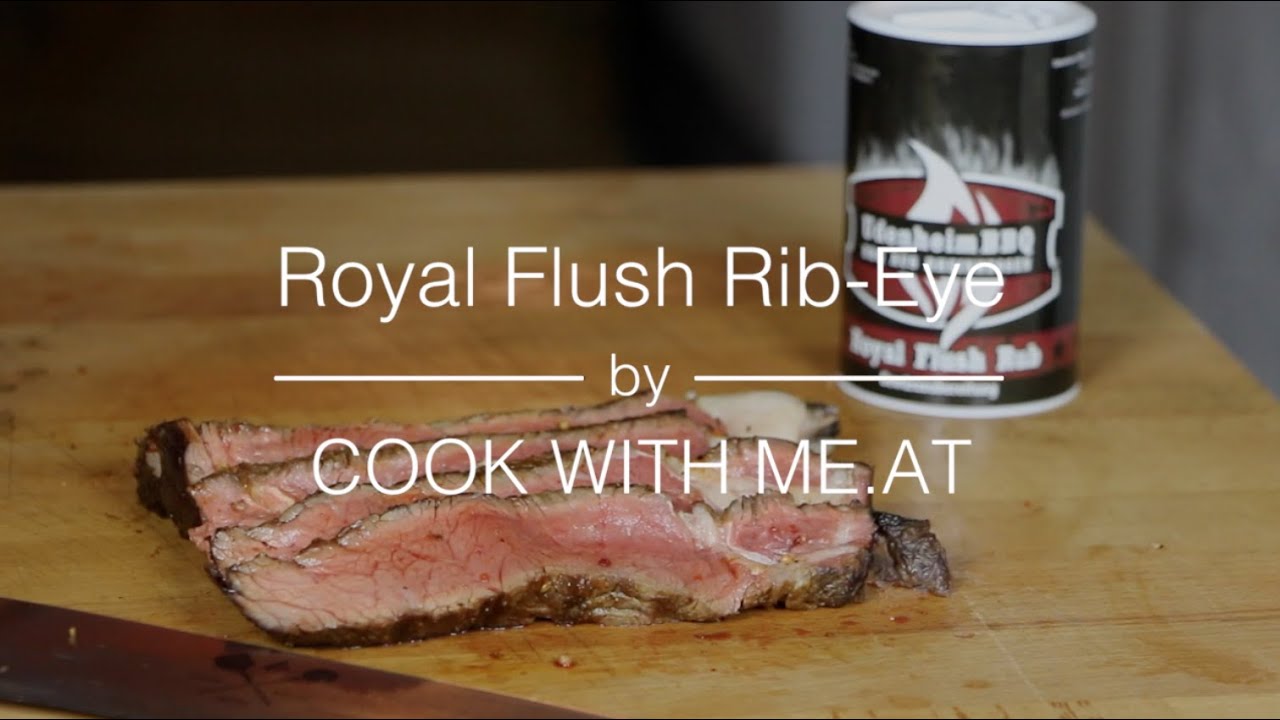 Royal Flush Rib-Eye-Steak - Grilled on the 