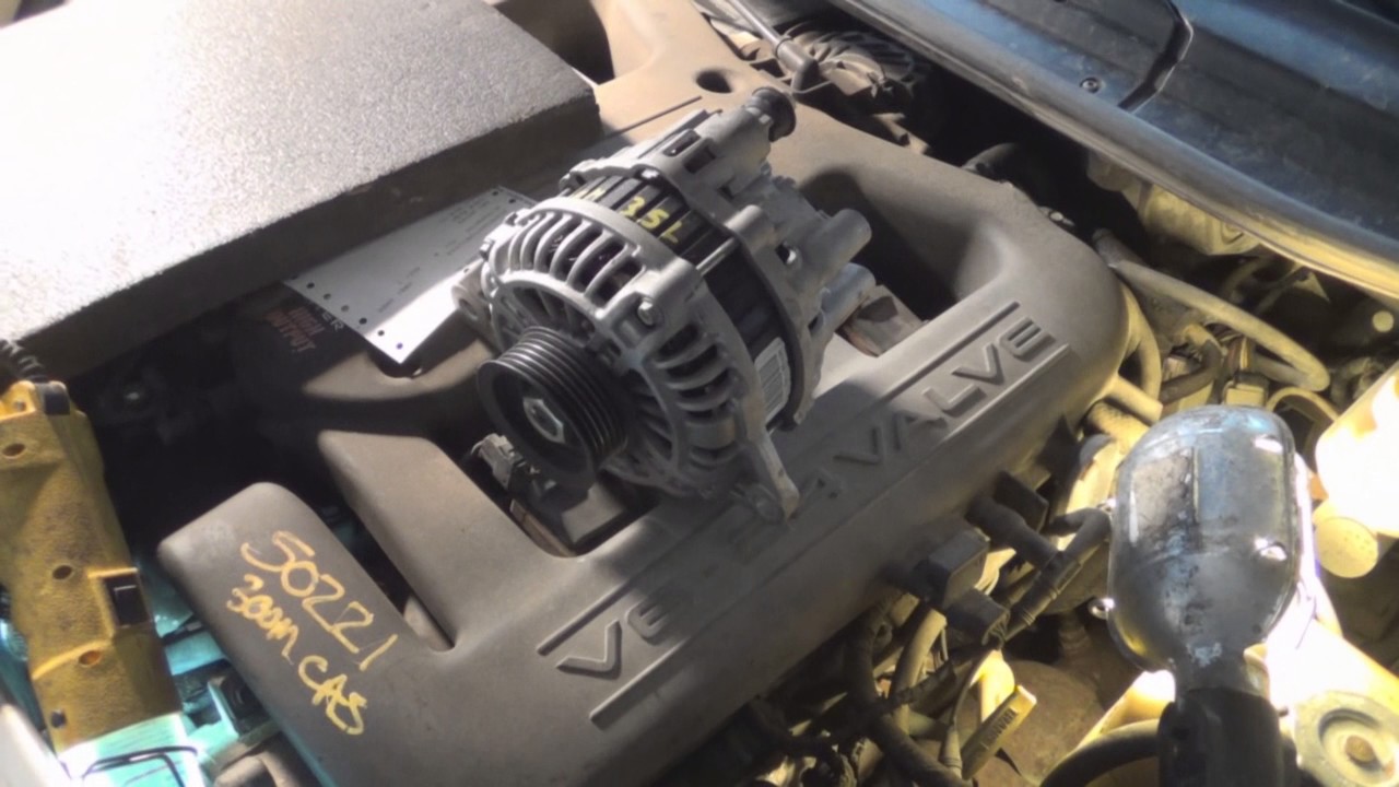 Replacing the alternator on a 2001 Chrysler 300M.