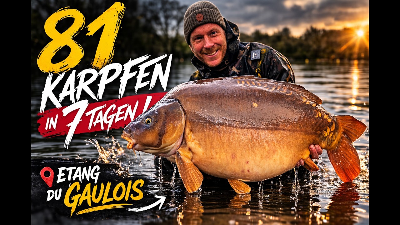 81 KARPFEN in 7 TAGEN! Unglaubliche MASSENF&Auml;NGE Etang des Gaulois. Kaum Schlaf. Gehen Boilies aus?