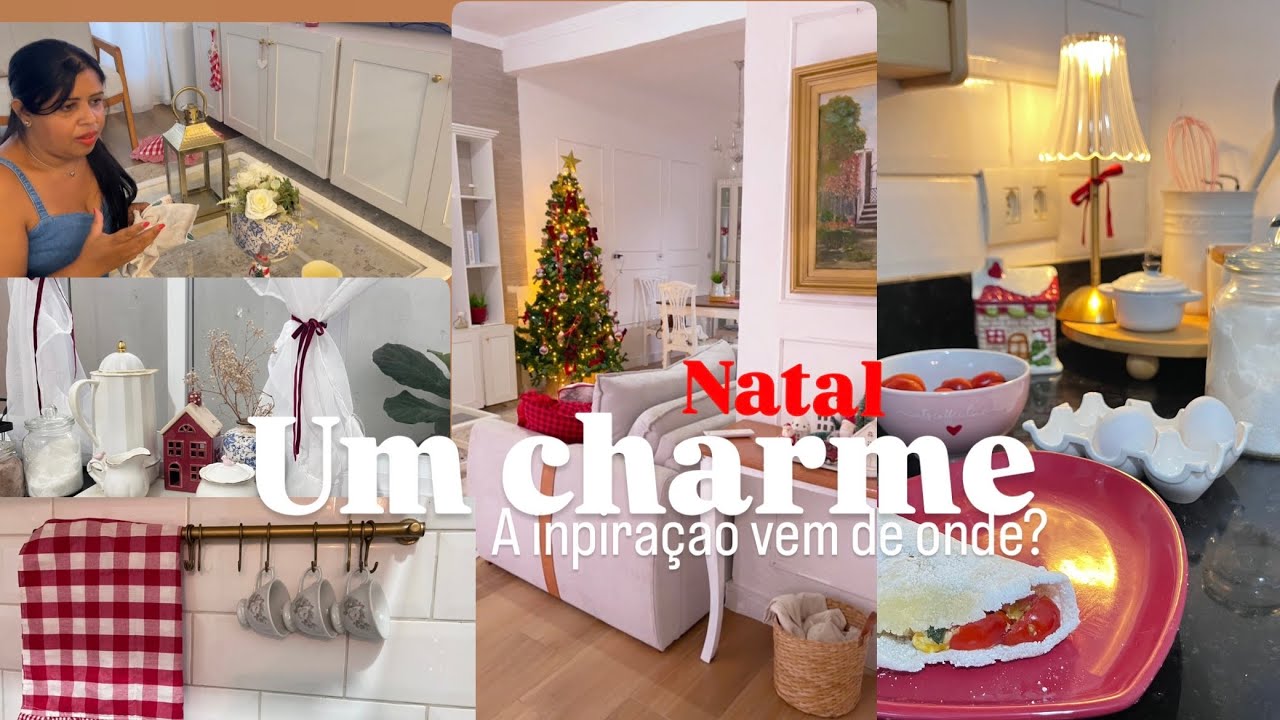A decoração de natal esta linda cheia de charme, e de onde vem a inspiração 