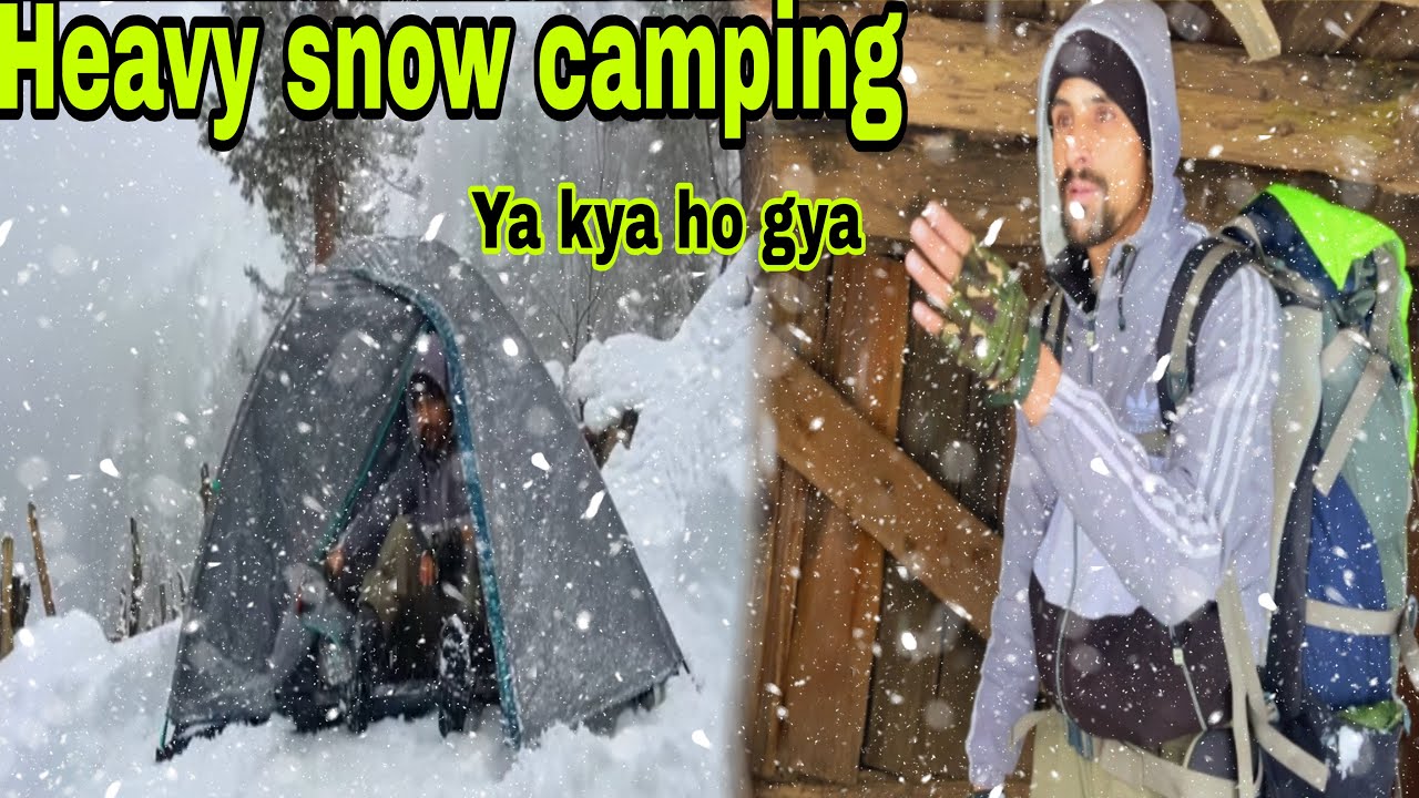 SOLO CAMPING IN SNOW INDIA | Solo Camping in deep forest | Best place for solo camping in india 