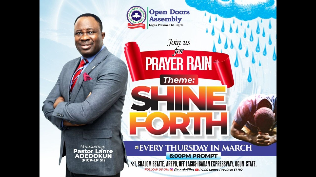 PRAYER RAIN | SHINE FORTH | OPEN DOORS ASSEMBLY LP51 HQ | 10TH MAR 2026