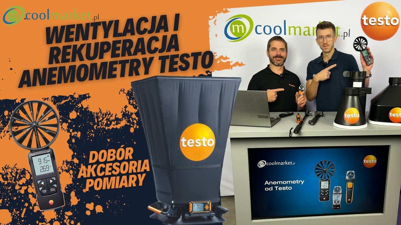 ANEMOMETRY TESTO - Funkcje, Rodzaje, Kt&oacute;ry wybrać, Akcesoria pomiarowe + Wykonywanie Pomiaru