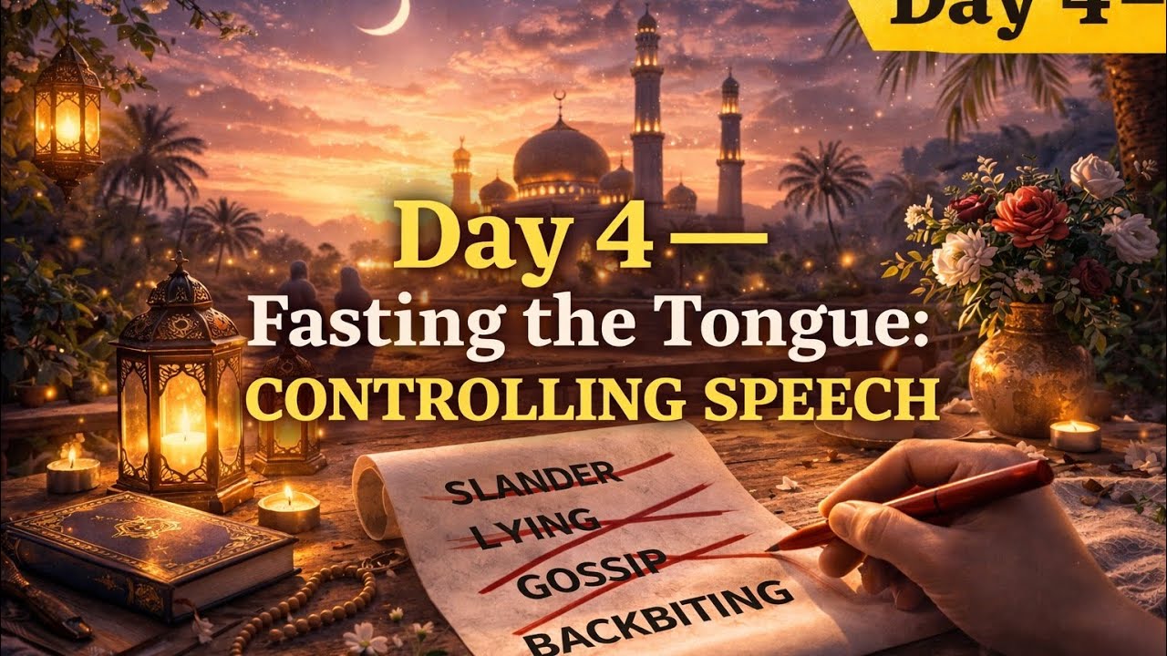 Across the Days of Ramadan 🌙 | Day 4 — Fasting the Tongue: Controlling Speech
