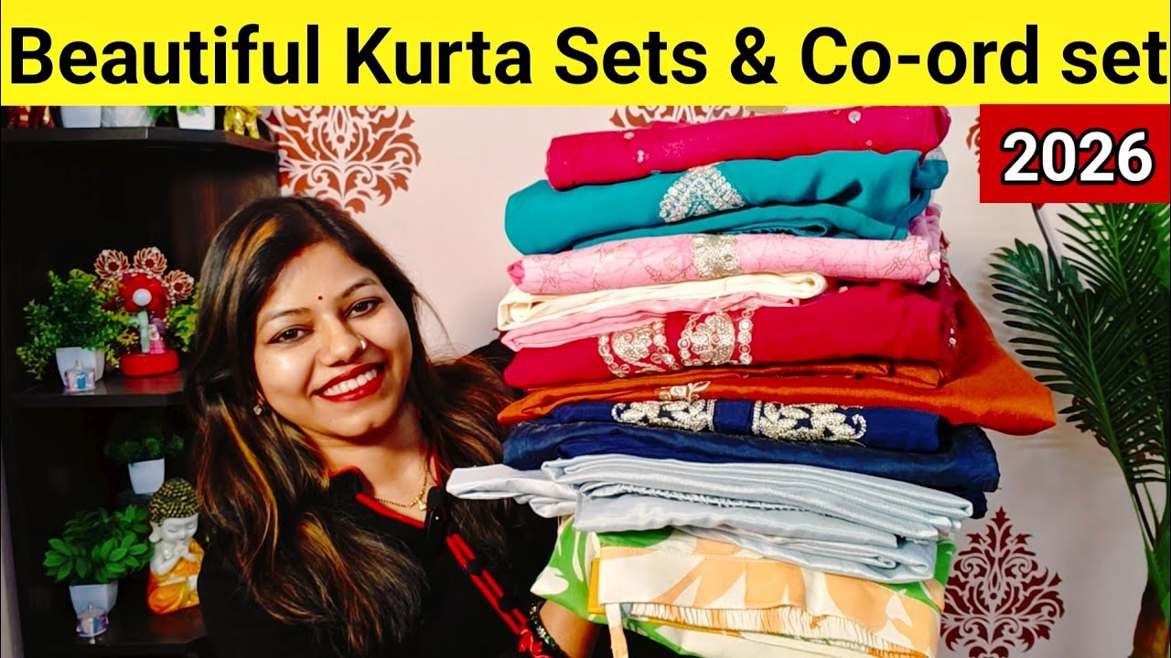 Must Have Amazon Kurta Set Haul, Embroidered Kurta pant set with Dupatta, Cotton Kurta farsi salwar