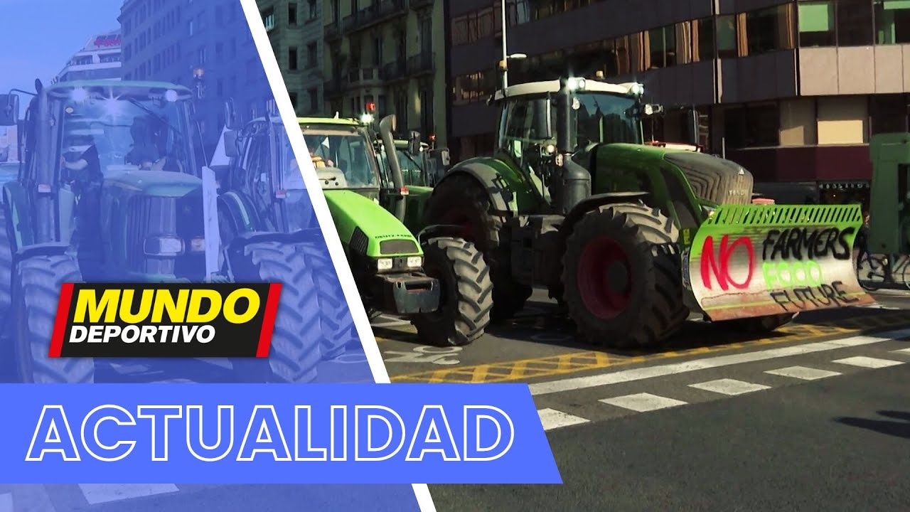 Agricultores ocupan los accesos a Barcelona: Cientos de tractores protestan por un futuro mejor
