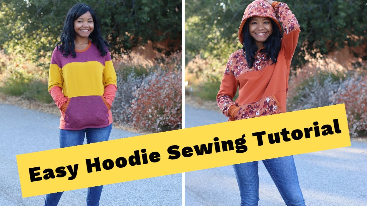 Easy Hoodie Sewing Tutorial - Lindsey Hoodie and Top with Ellie and Mac