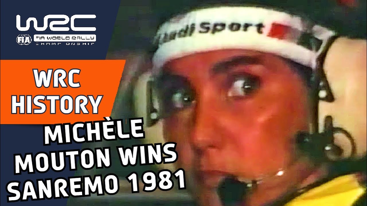 Mich&egrave;le Mouton wins WRC Rallye Sanremo 1981 in the Audi Quattro rally car.