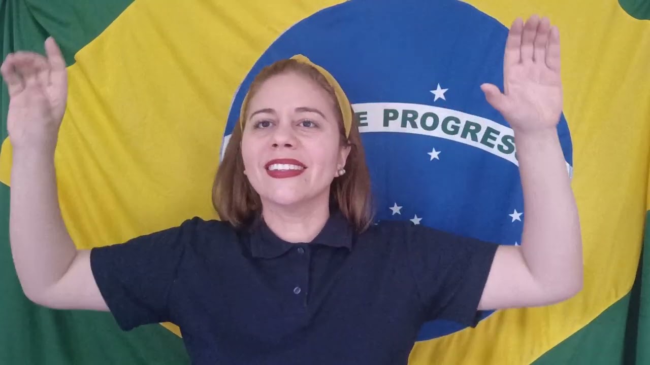 Hino Nacional Brasileiro em Libras lento #libras #hinonacional