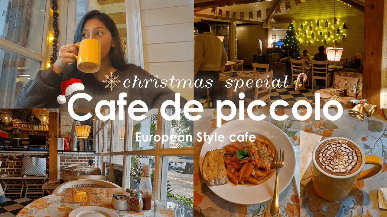 I Tried this Cozy European style Café in Chandigarh☕ CHRISTMAS SPECIAL!✨