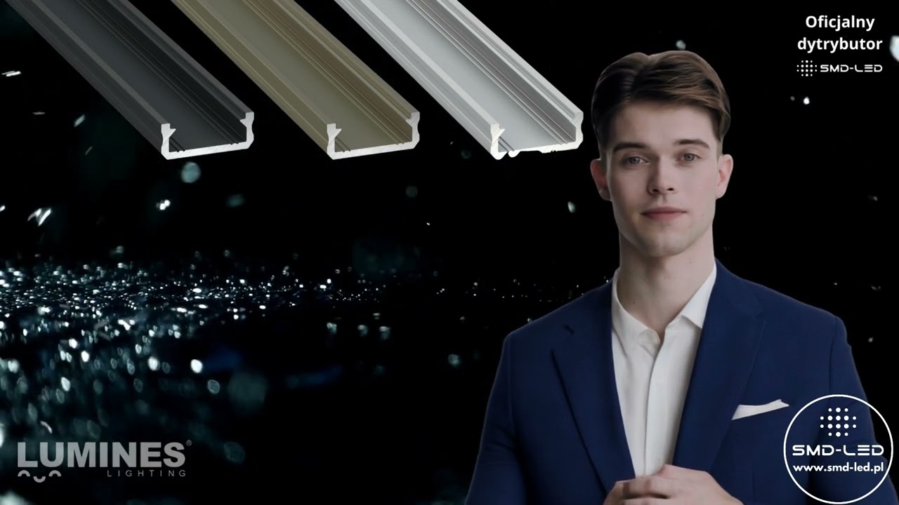 Profil Aluminiowy D do taśm Led -Nawierzchniowy