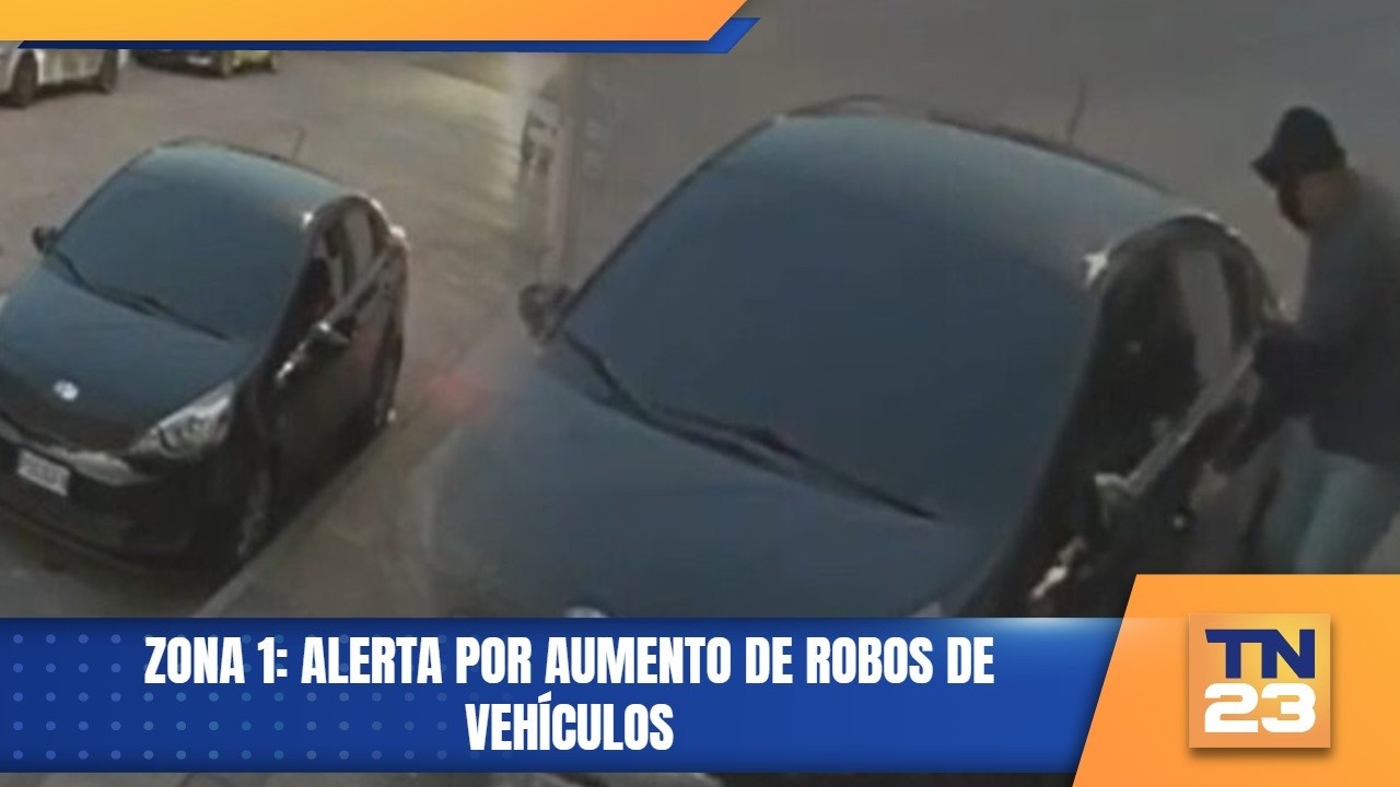 Zona 1: Alerta por aumento de robos de vehículos