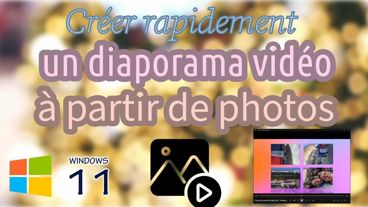 Créer rapidement un diaporama vidéo à partir de photos