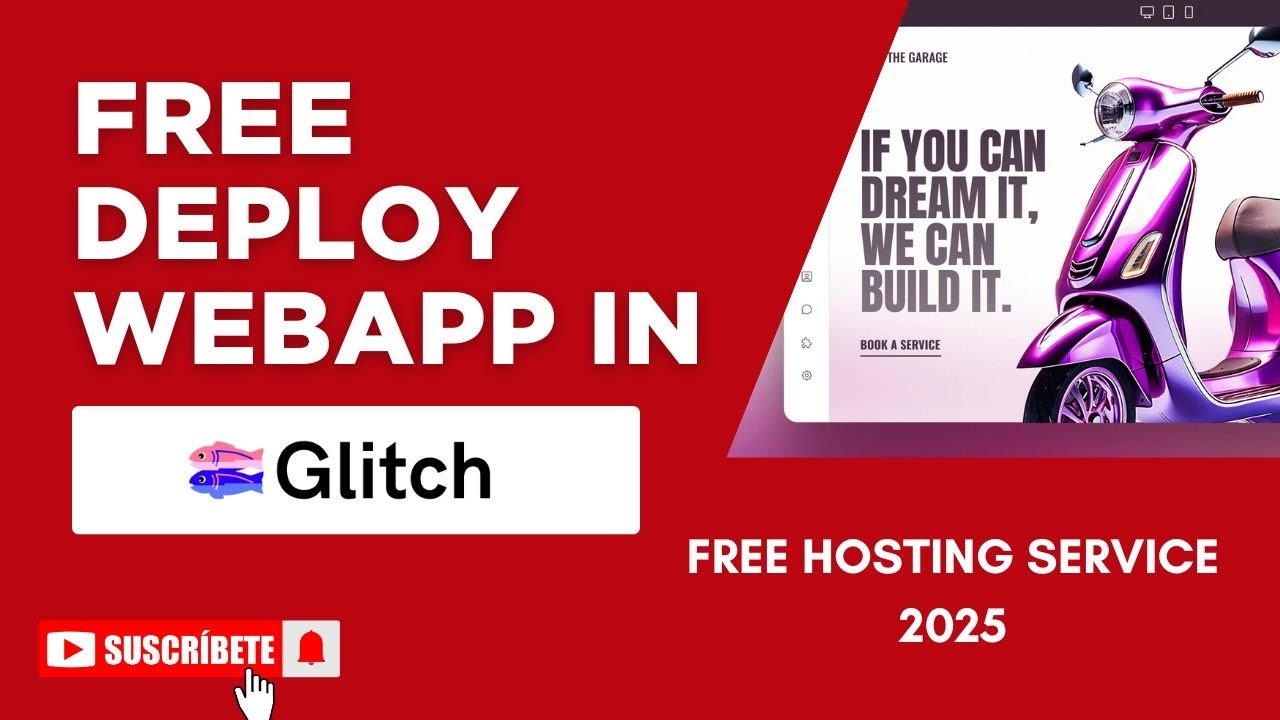 Free Deploy WebApp in Glitch.com | Free Hosting 🔴 2025