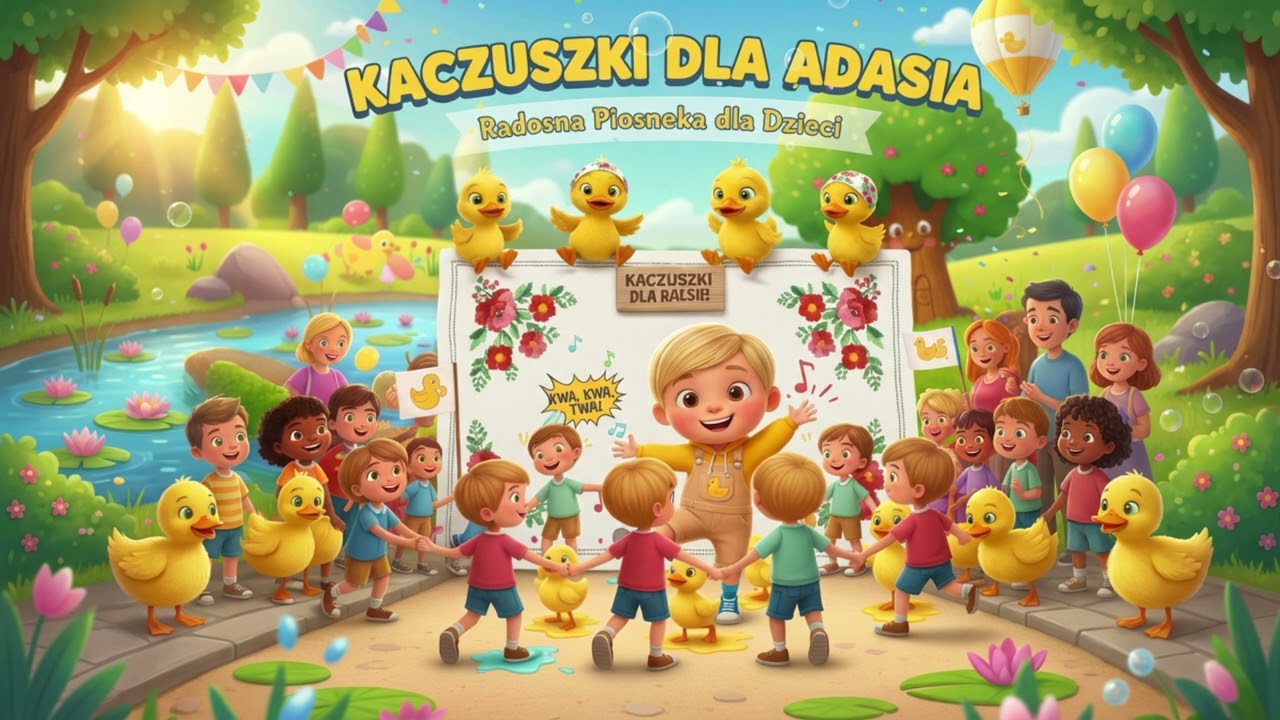 Kaczuszki dla Adasia – Radosna Piosenka dla Dzieci