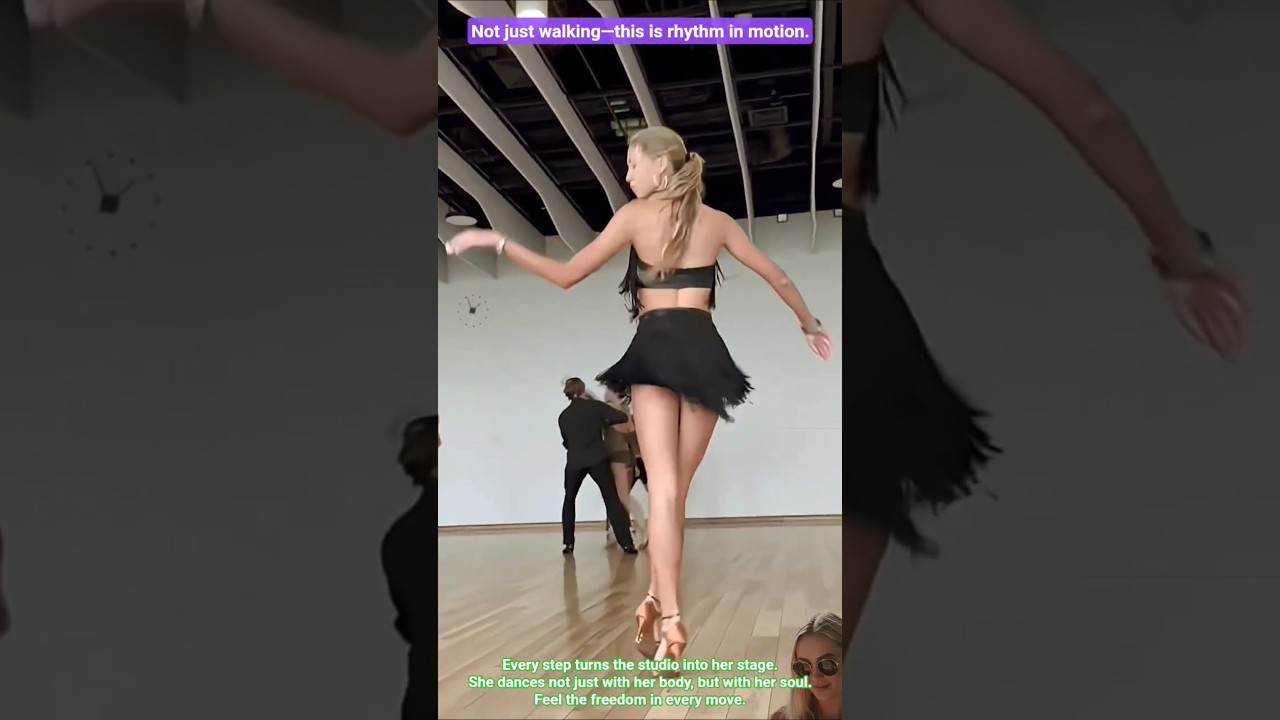 Grace in Motion &ndash; A Latin Dancer's Freestyle Studio Walk 🔥 #LatinDance #FemaleDancer #DanceWalk