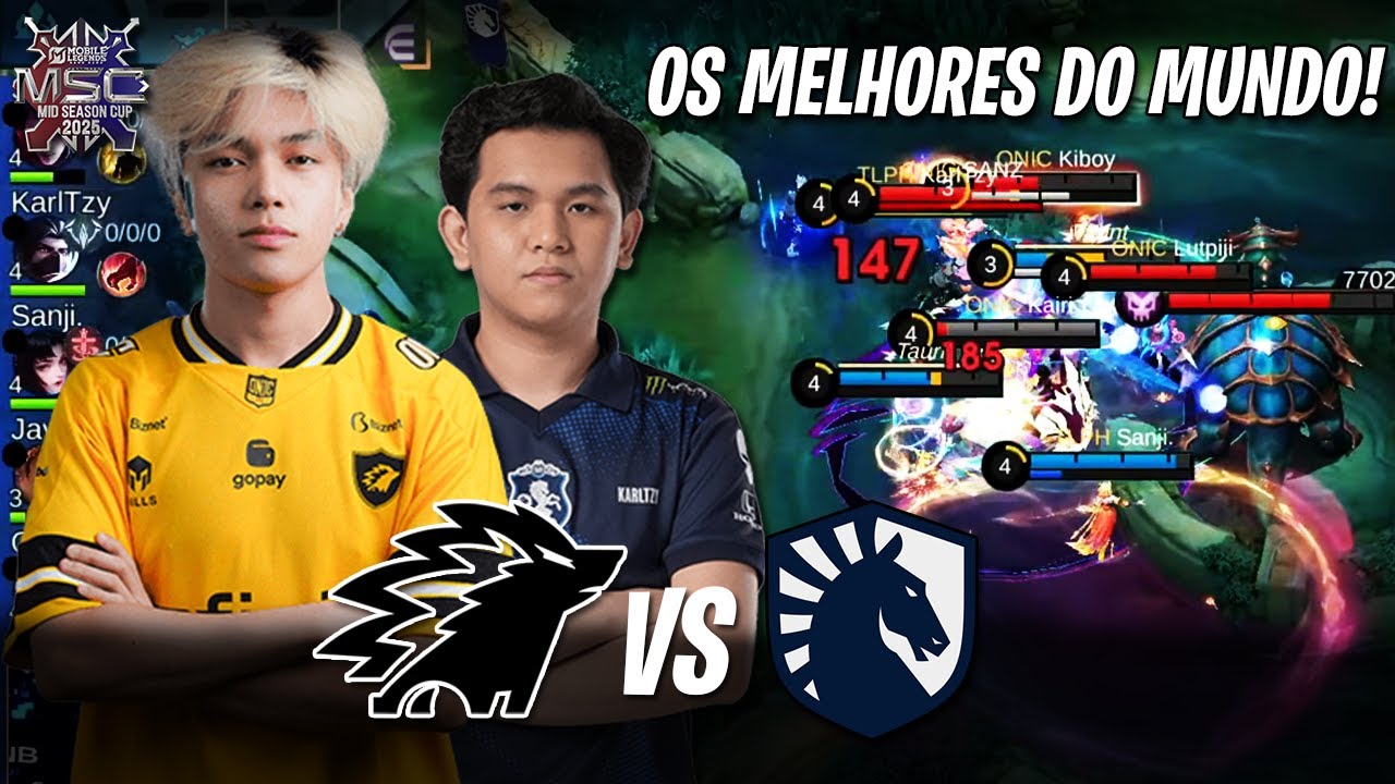 OS GOATS DA JUNGLE SE ENFRENTAM! INDONESIA vs FILIPINAS | ONIC ID vs TEAM LIQUID PH - MSC x EWC 2025