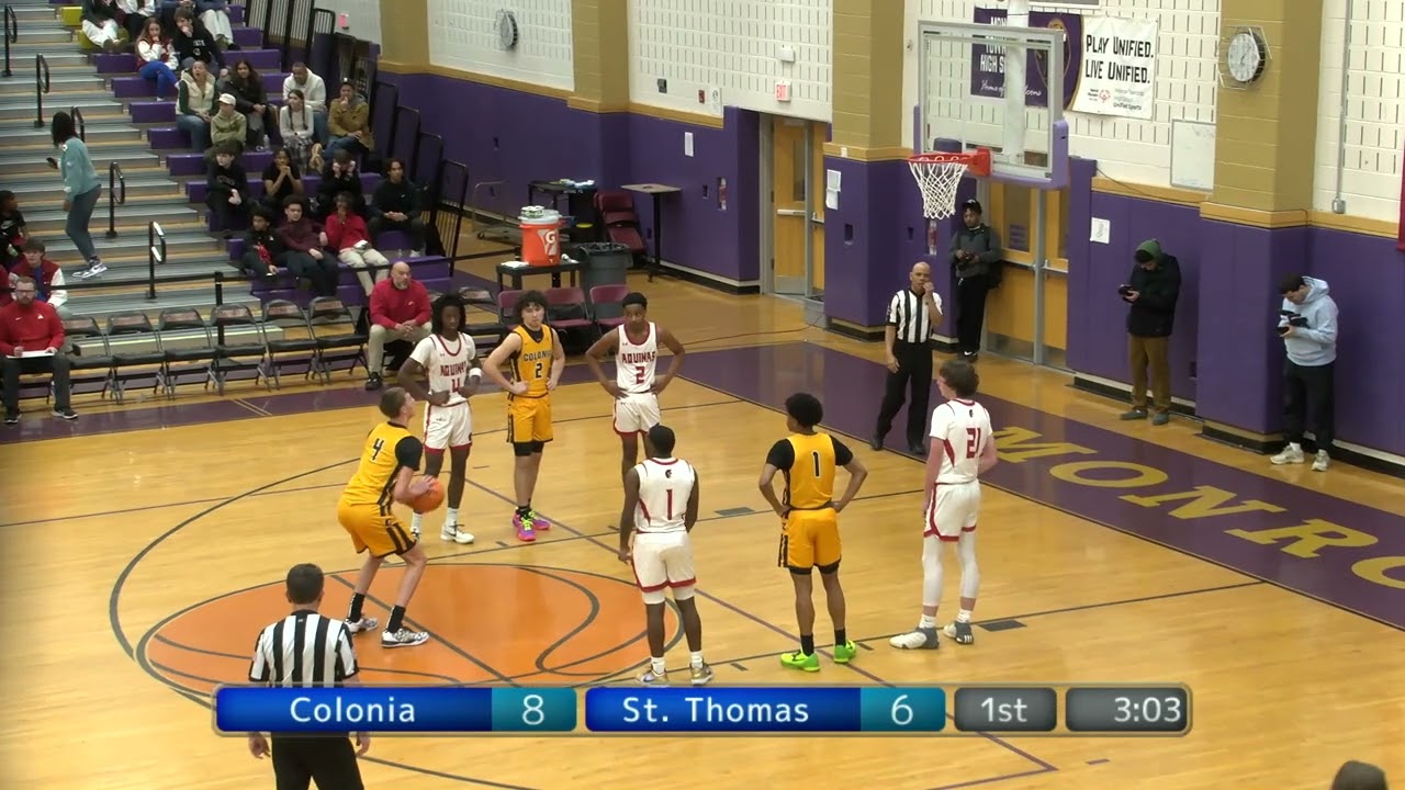 GMC Semi-Finals Boys Varsity Basketball | Colonia vs St. Thomas Aquinas | February 19, 2025