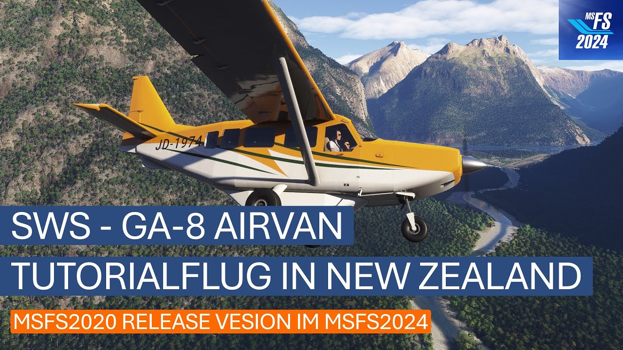 SWS GA-8 Airvan - Tutorialflug in New Zealand | MSFS 2024