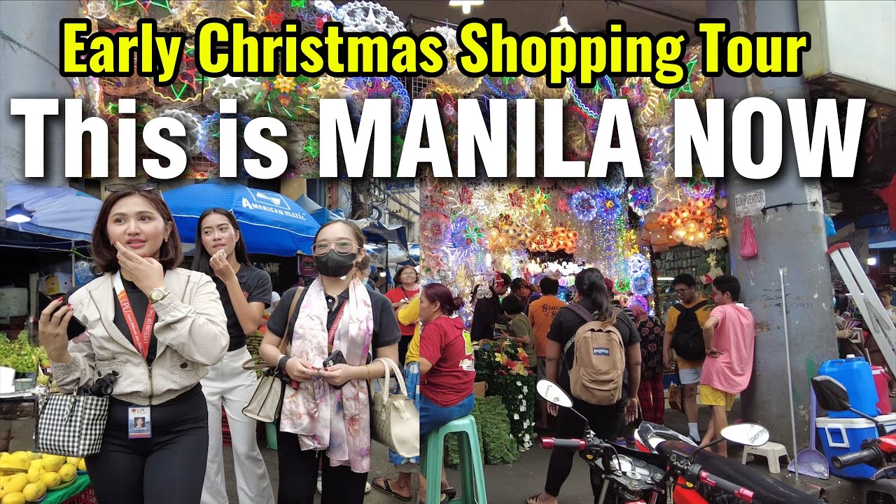  DECEMBER WALK in QUIAPO MANILA PHILIPPINES|HOLLIDAY SHOPPING TOUR!Walk from avenida to Quiapo🇵🇭