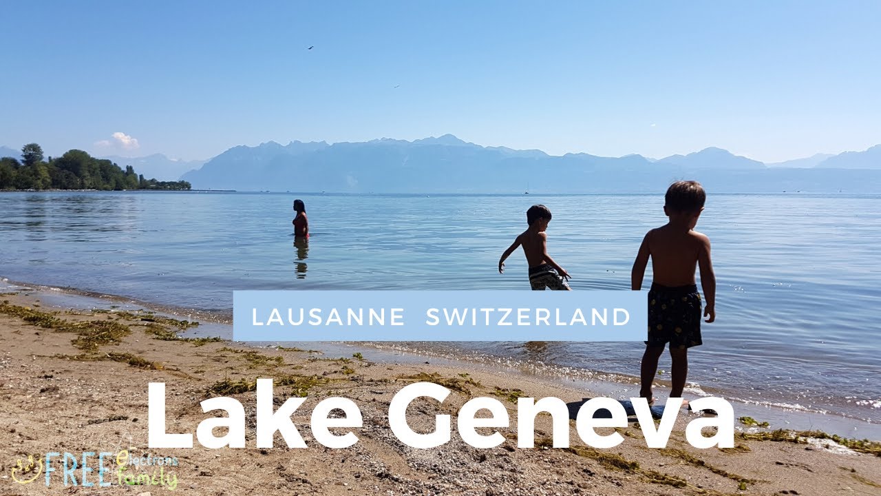 A Quick Dip on Lake Geneva in Lausanne, Switzerland󠁨 👨‍👩‍👦‍👦 Family Video