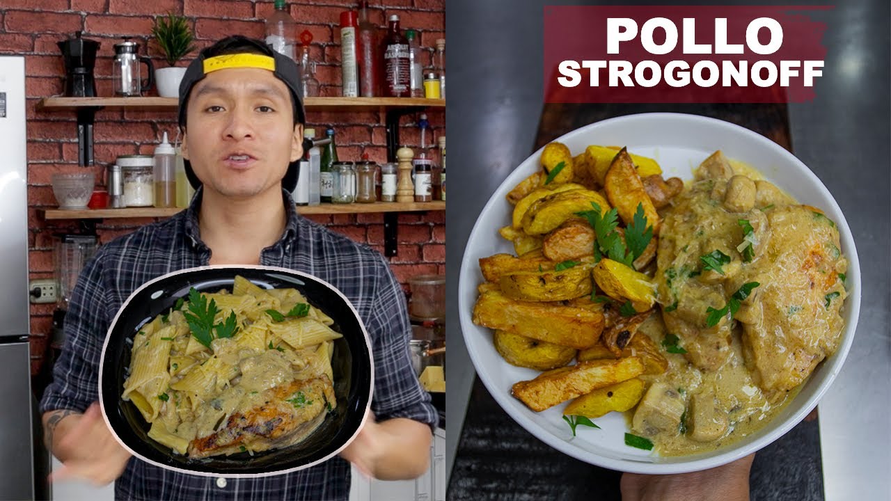 POLLO en Salsa Strogonoff - 2 Maneras de Comer | Abelca