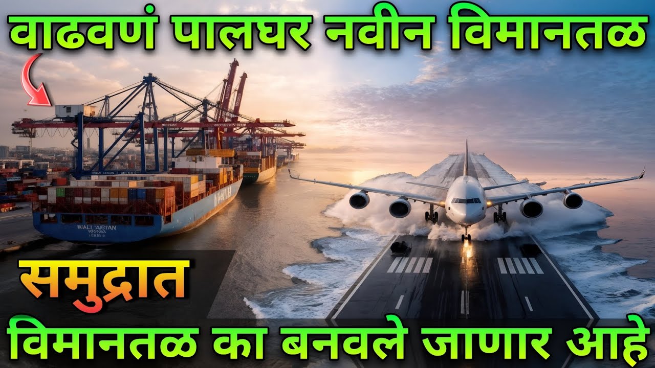 maharashtra's is building india's first sea airport in palghar | third mumbai airport at palghar