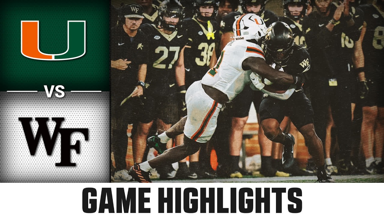 Miami vs. Wake Forest Highlights | 2026 ACC Football