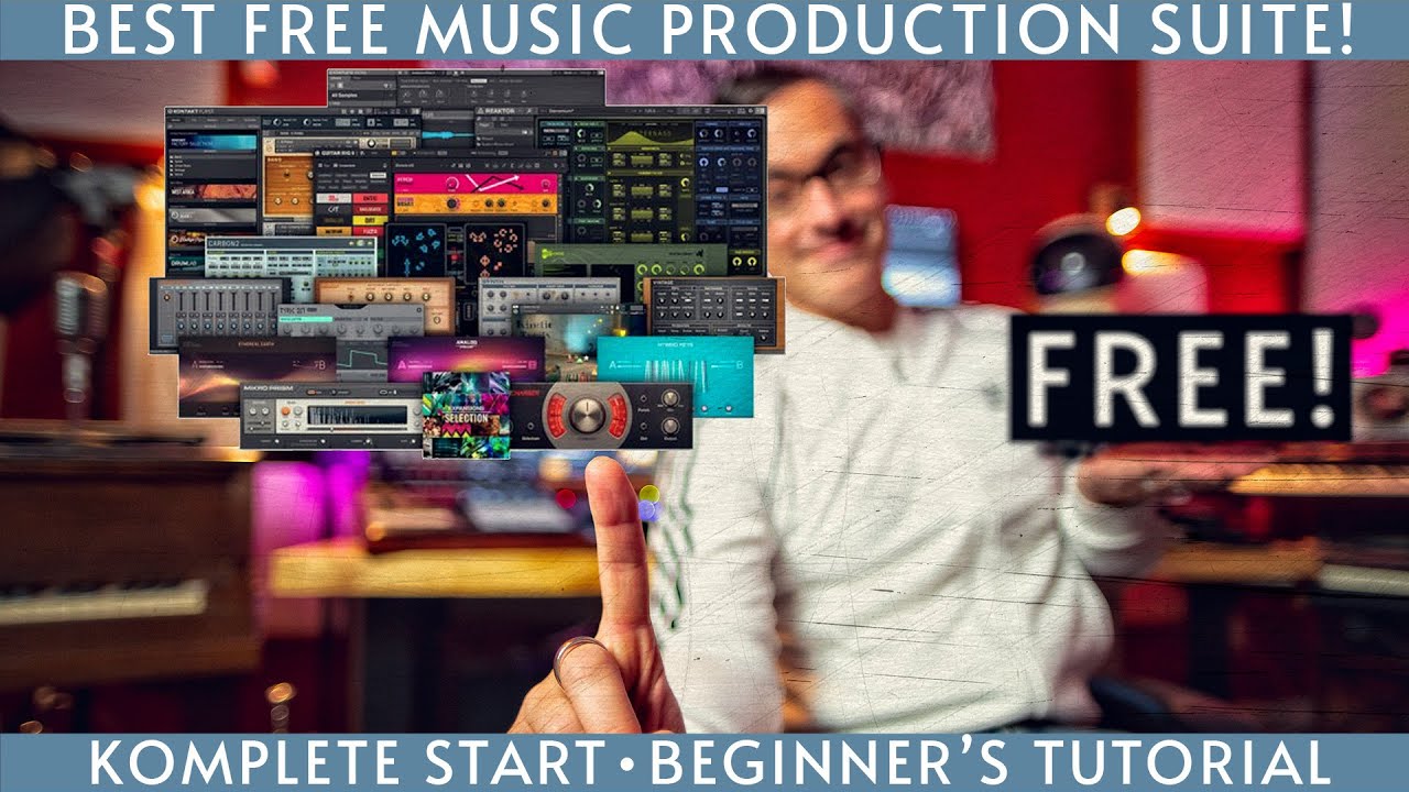Best free music production suite! Komplete Start basic tutorial.
