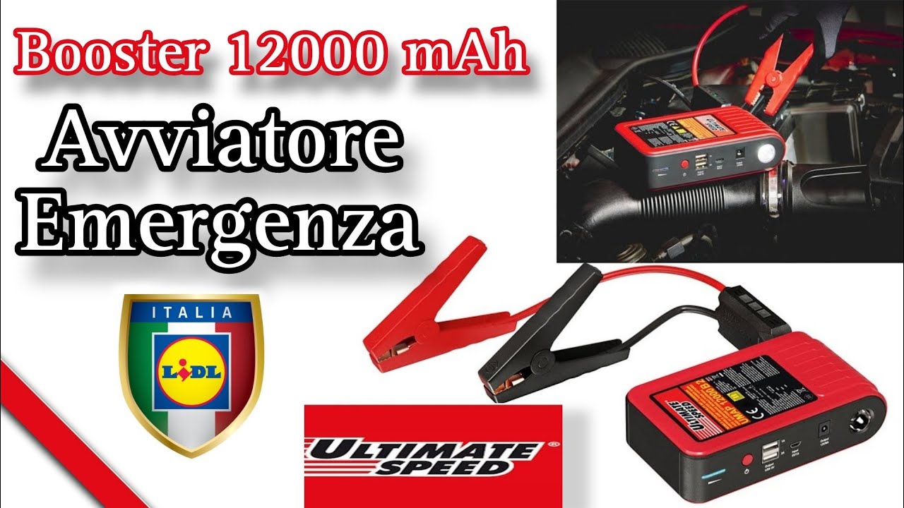 #unboxing Booster ULTIMATE SPEED lidl UPBS 12000 A1 Batteria🔋 #recensione con la mia #automobile