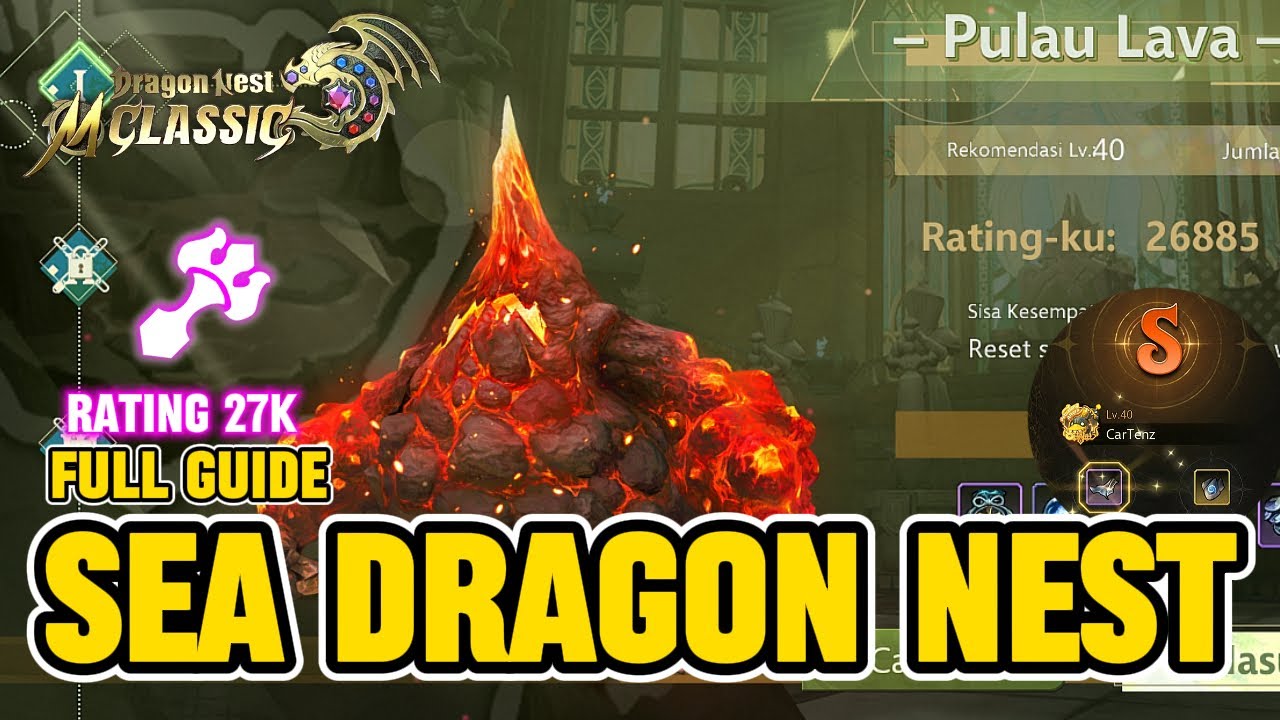 GUIDE SEA DRAGON NEST STAGE 1 | POV ELEMENTAL LORD RANDOM PARTY - DRAGON NEST M: CLASSIC