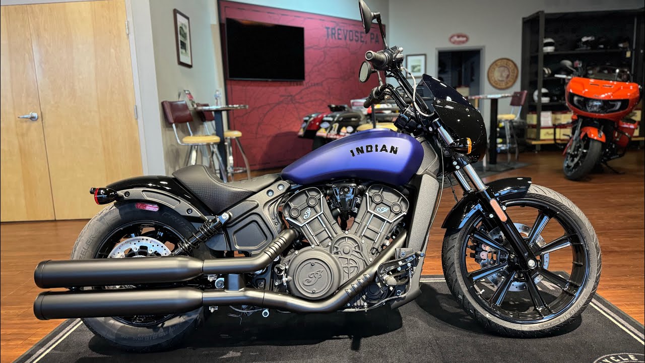 2024 Indian Motorcycle Scout Rogue Sixty Spirit Blue Smoke