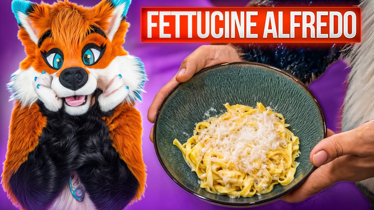 Making the BEST Fettuccine Alfredo in FURSUIT!