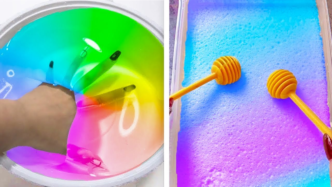Удовлетворяющая слизь Slime ASMR | Расслабляющее видео слизи # 2486