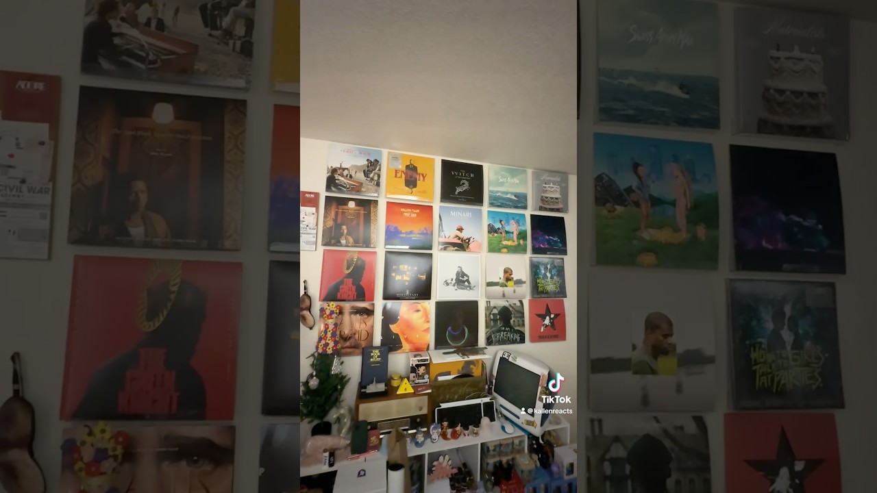 Updating my @A24 Vinyl Wall! #a24 #a24music #aaa24 #vinyl #record #collection #shorts #short #fyp