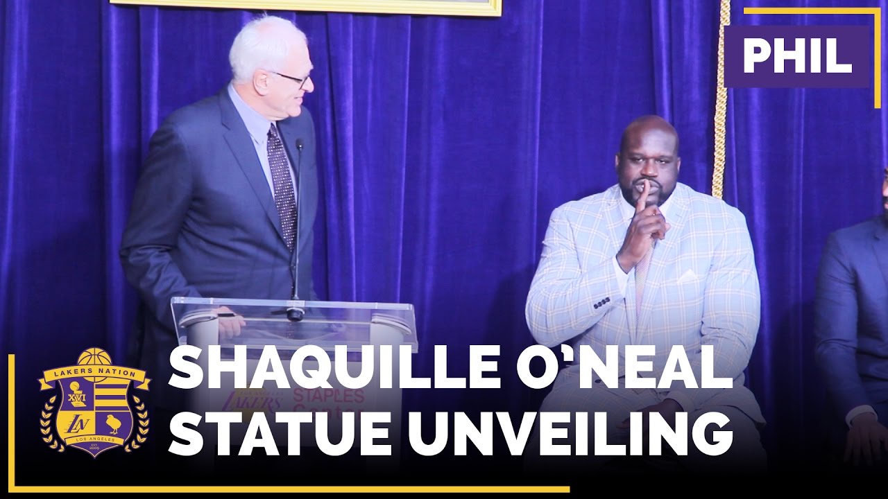 Phil Jackson Tells Stories About Shaq At Statue Unveiling