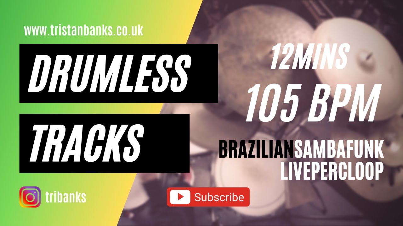 Brazilian Samba Funk (Drumless Track with click) 105 BPM